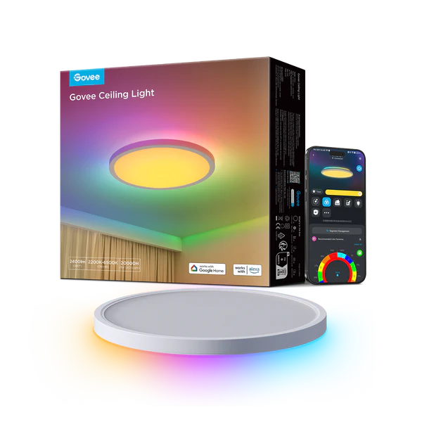 Govee 12-Inch RGBWW + RGBIC Smart Ceiling Light